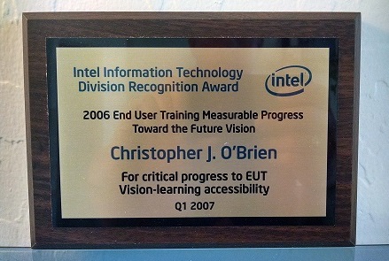 Image of the Q1 2007 Division Recognition Award (DRA)